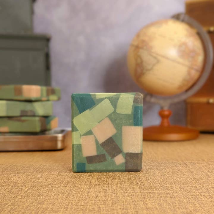 Mainland Vintage - Wholesale Bar Soap - Olive Drab - Army Green Olive Oil Soap