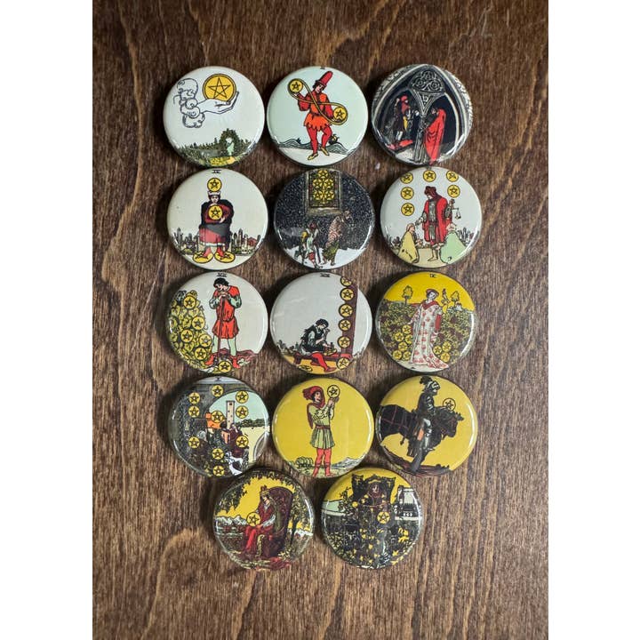 The Button Girl - Wholesale Lapel Pin/Button - Tarot as buttons!2
