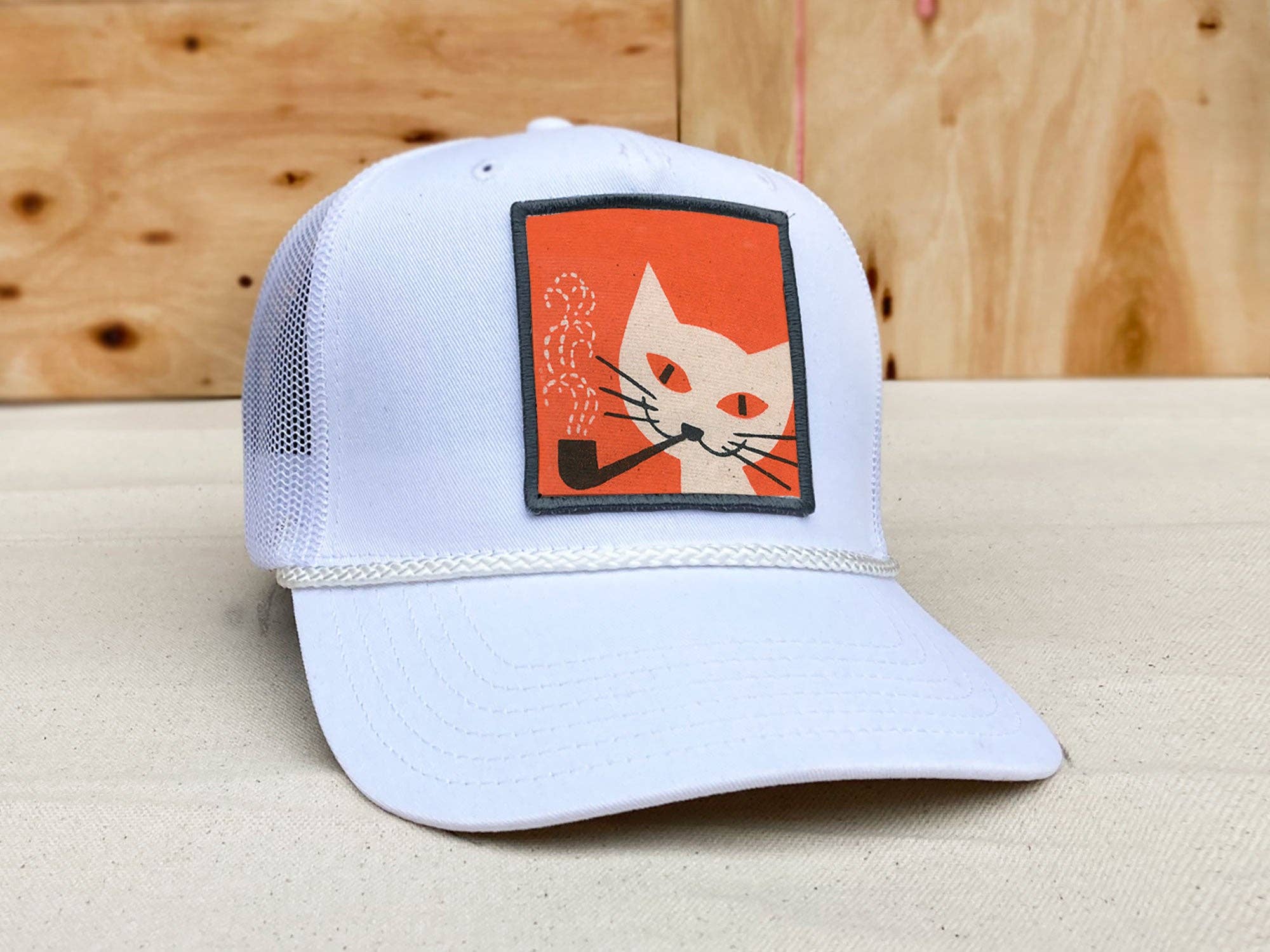 backerton - Wholesale Trucker Hat - Unisex - Cat Pipe -  Stanley Trucker Hat7