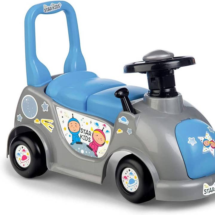 CHICOS STARKIDS RIDE ON BLUE for wholesale by Hansen Game Gift & Toy Company