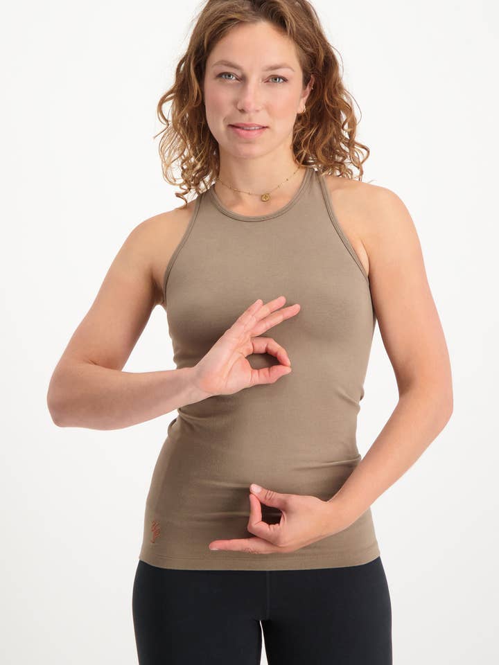 Yoga Top Prana - Inca Cacao for wholesale by Urban Goddess
