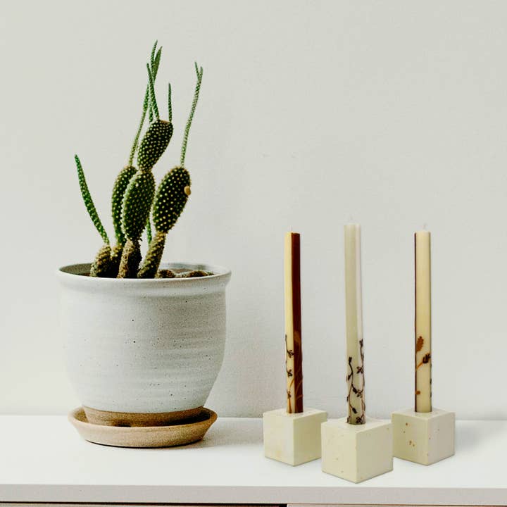 Global Crafts - Wholesale Tapered Candle/Candlestick - Hand Painted Dinner Candles Set - Kiwanja Design1