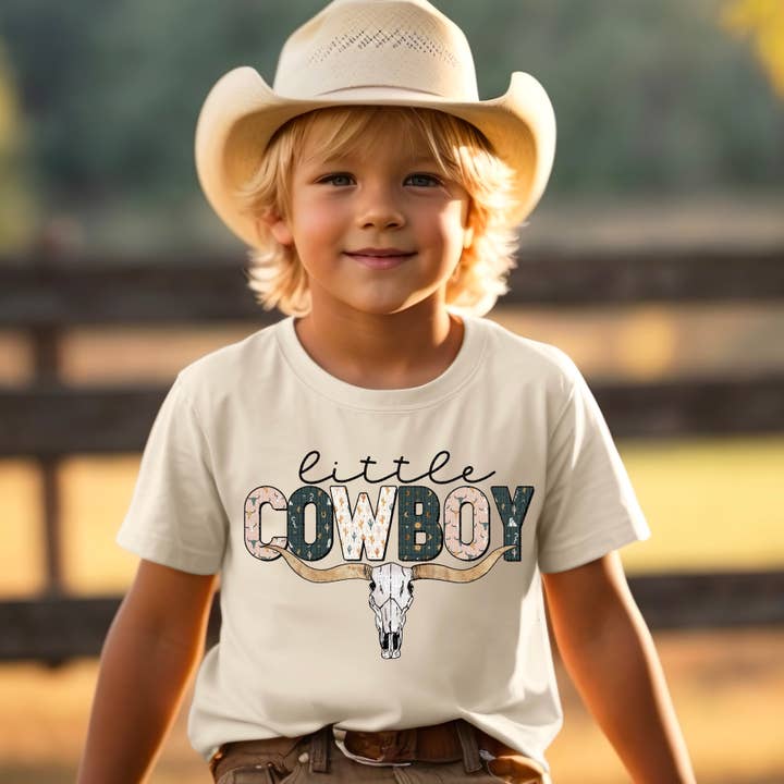 Simple Tymes - Wholesale Sublimation Transfer - Little Cowboy DTF Print