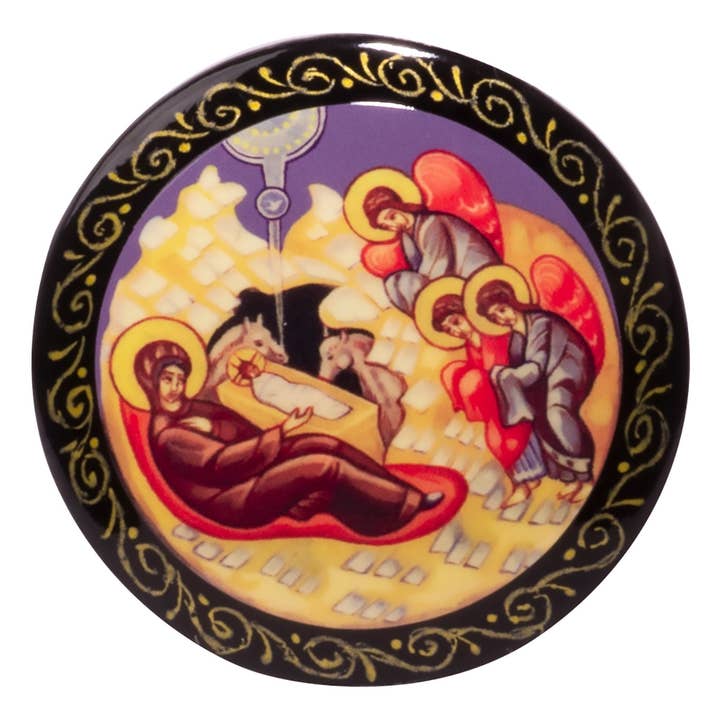 Nativity Brooch/Pin for wholesale by Golden Cockerel