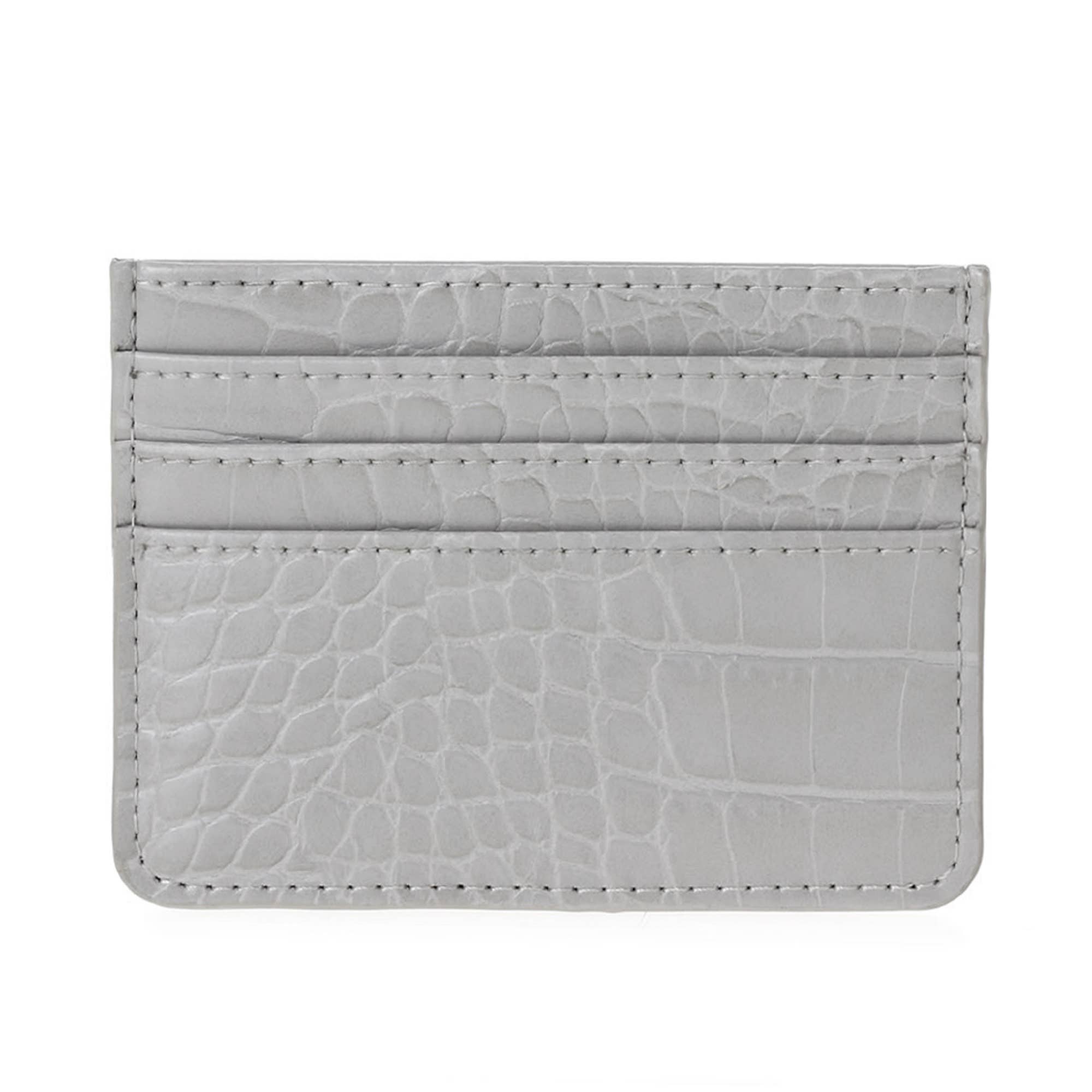 MiMi Wholesale - Wholesale Card Holder - Women's - Tiara Crocodile Skin Slim Women's Card Holder/Wallet6