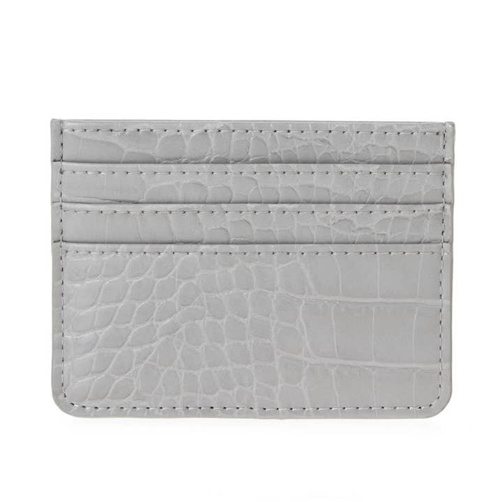 MiMi Wholesale - Wholesale Card Holder - Women's - Tiara Crocodile Skin Slim Women's Card Holder/Wallet6