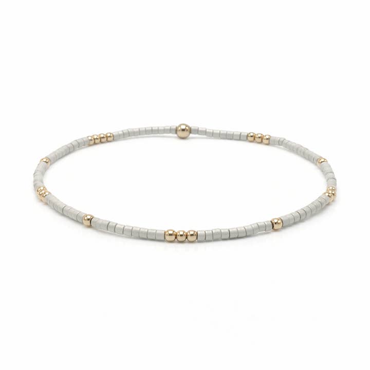 2mm Newport CHAMPAGNE + Gold Filled Waterproof Bracelet for wholesale by erin gray