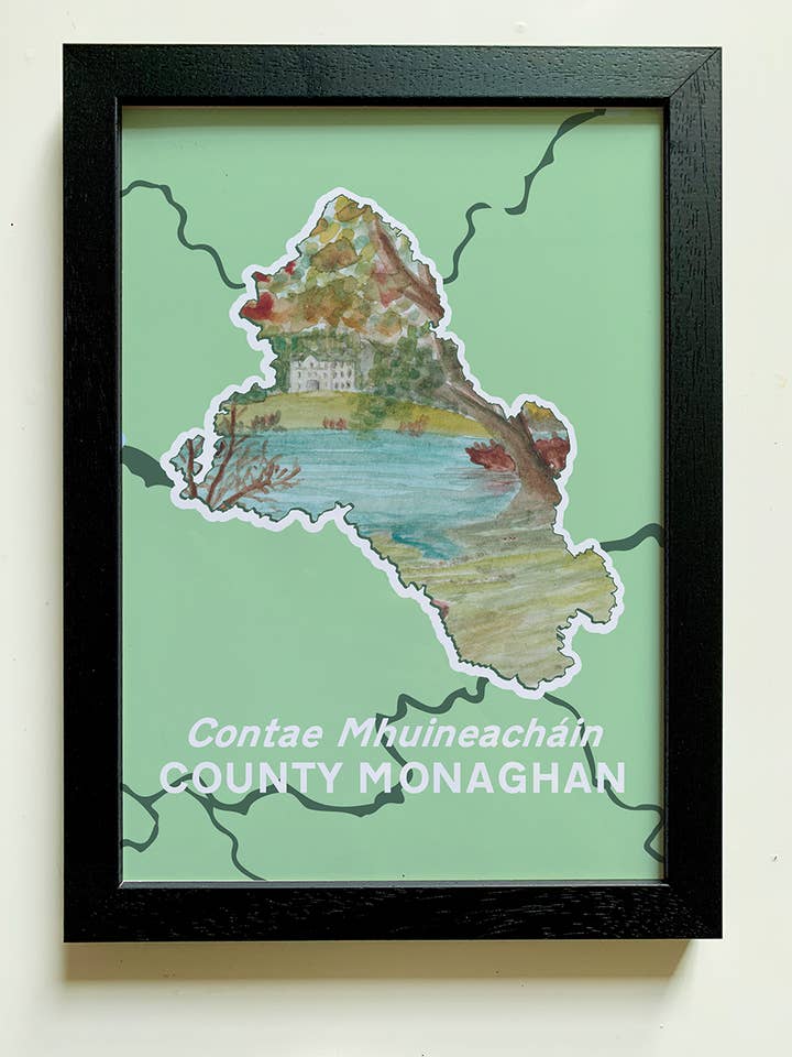 County Monaghan Art Print A4 | Lough Muckno for wholesale by Clemence Prosen Art & Design