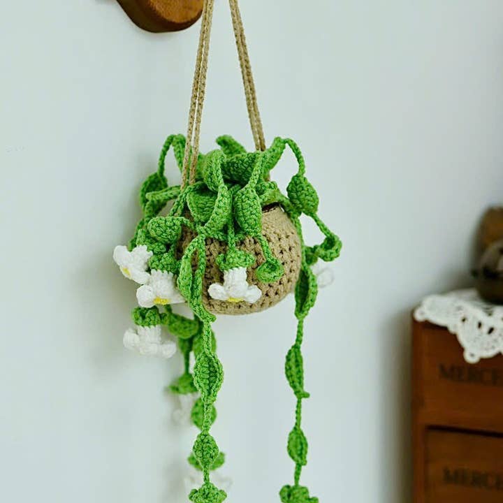 Anh2 LTD - Wholesale Stuffed/plush toy – Kids & baby - Flower Basket Hanging Crochet, Daisy Basket, Pothos Plant...2