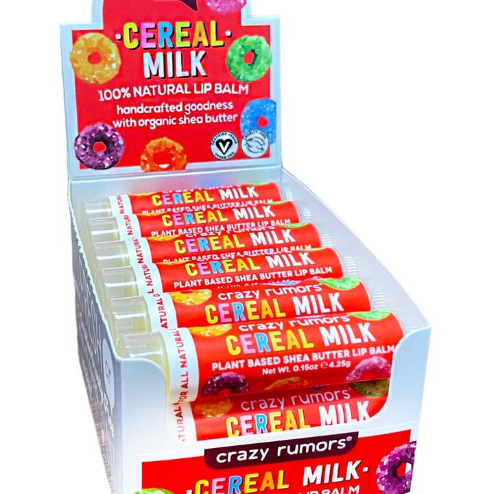 Crazy Rumors - Wholesale Lip Balm - All Natural, Vegan Cereal Milk Lip Balm