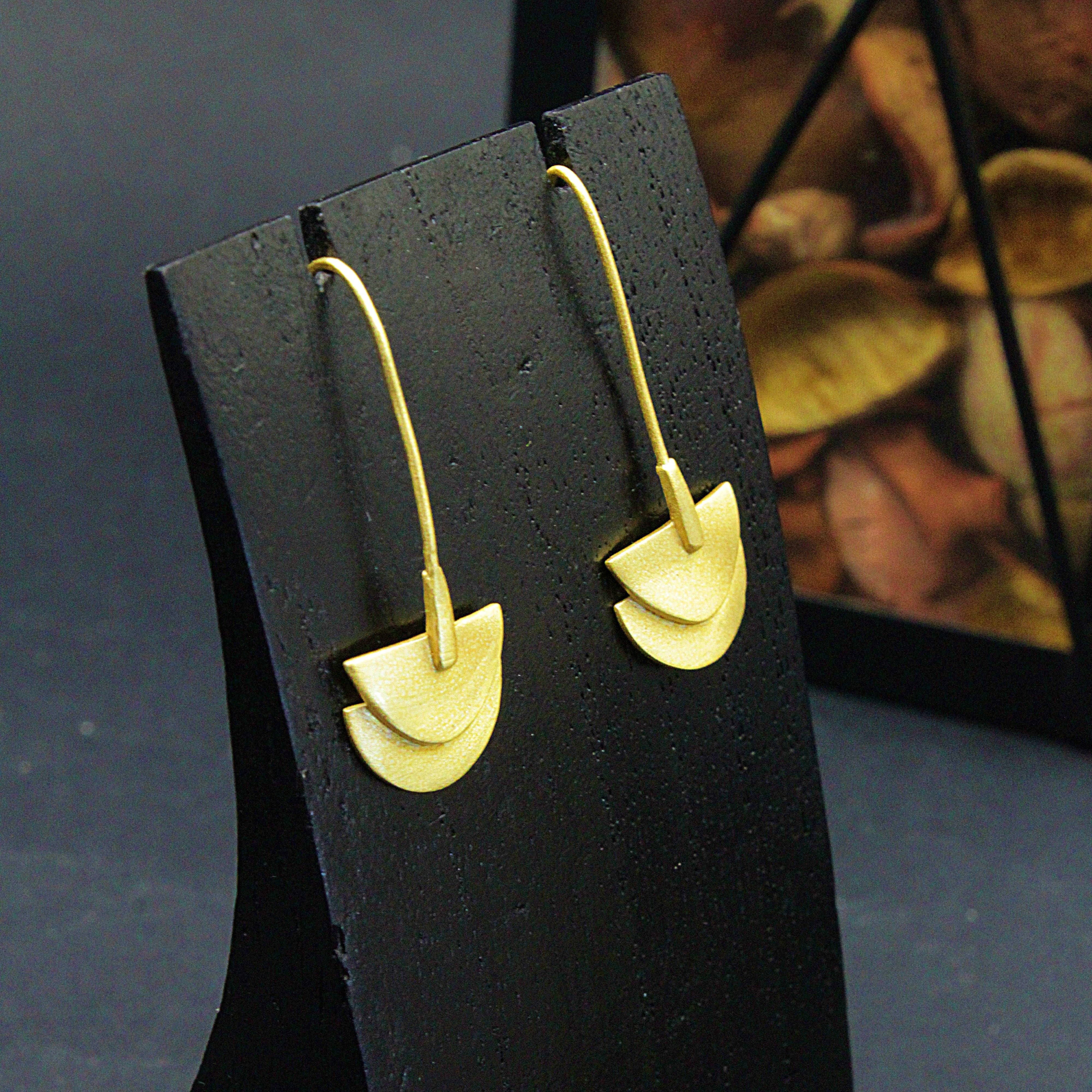 LA MAR - Wholesale Dangle Earrings - CIOTTOLA design gold-plated earrings0