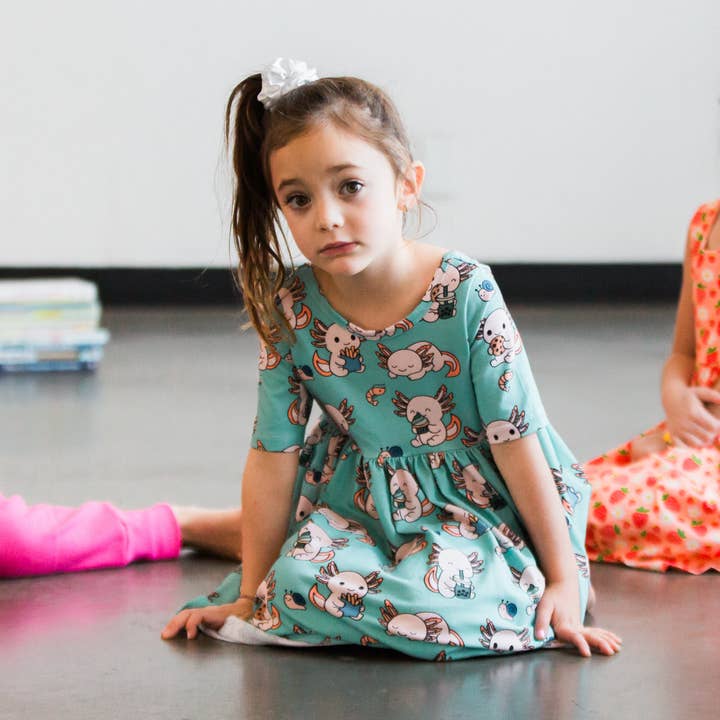 Axolotl Dress for wholesale by Peanut and Bumble