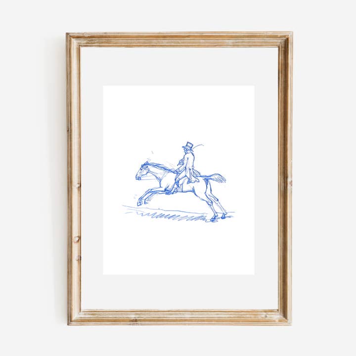 Rider Galloping Art Print for wholesale by Sea to Skye