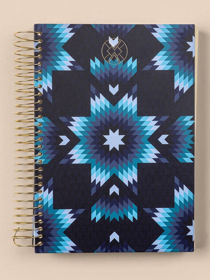 Stjerne Quilt Notesbog - Marineblå for engroshandel hos B.Yellowtail