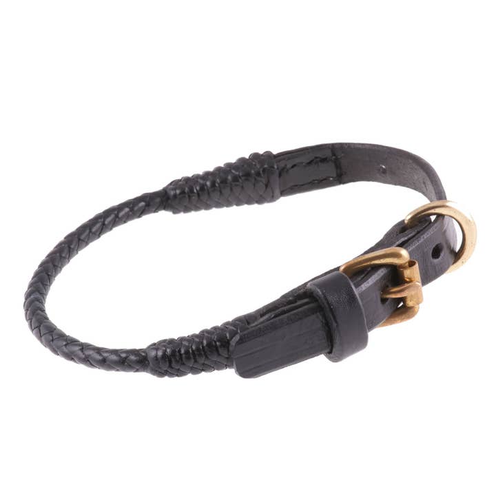 Braided Leather Collars With Buckle for wholesale by Alvalley