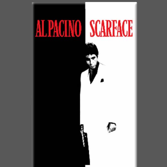 Ba Ba Buttons - Wholesale Lapel Pin/Button - SCARFACE, Magnet, Button, Mirror, AL PACINO