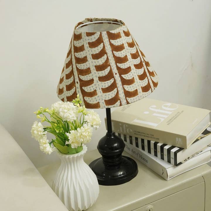 Abajur Destacável com Impressão Elegante em Bloco - Garud por atacado de Fabdivine