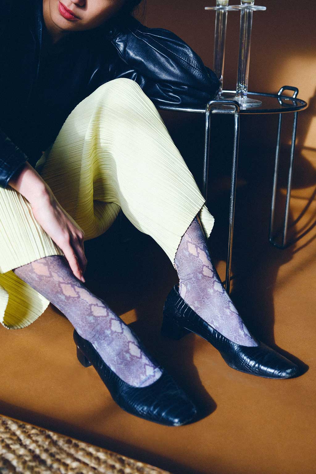 Orange Wild Nylon Ankle Sock for wholesale on Faire1