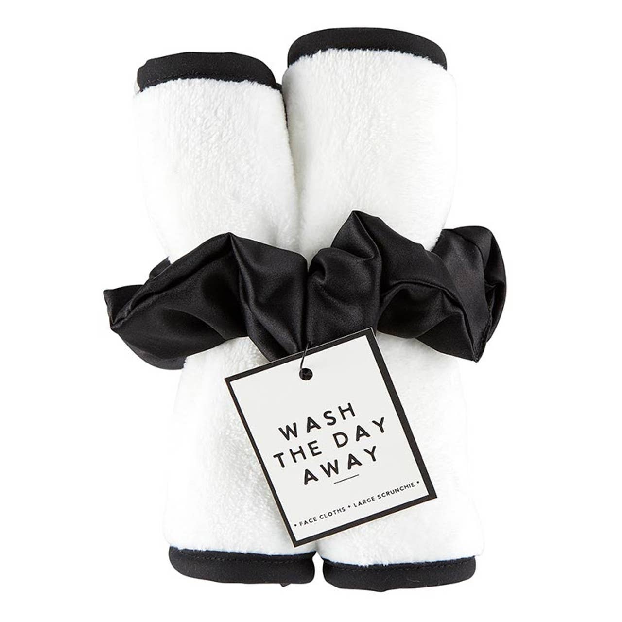 Bella Sleep + Spa - Wholesale Wash Cloth - Plush Face Cloth - White with Black Trim6