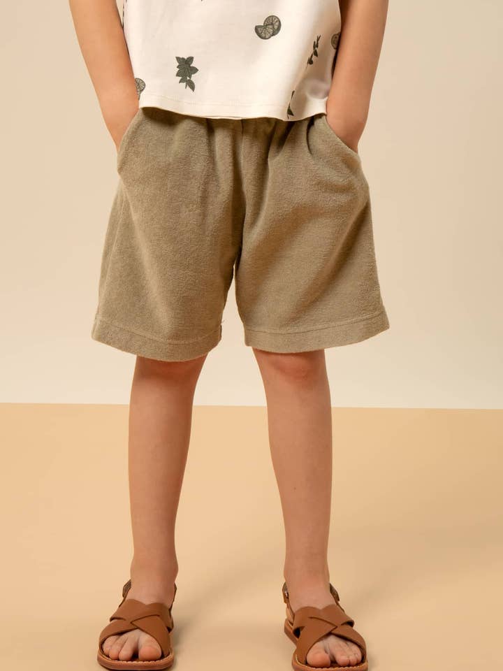 Basile Terry Sauge Bermuda-shorts for engroshandel hos Studio Bohème Paris