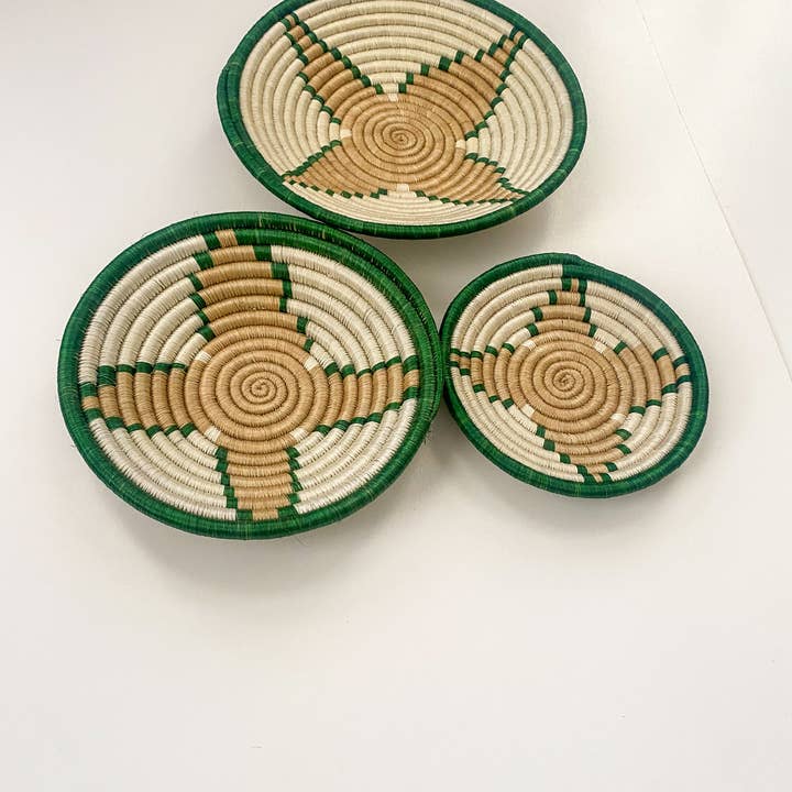 sifadesigns - Wholesale Wall Accent - Colorful Woven Baskets Bowls for Wall Decor/ Home Decor