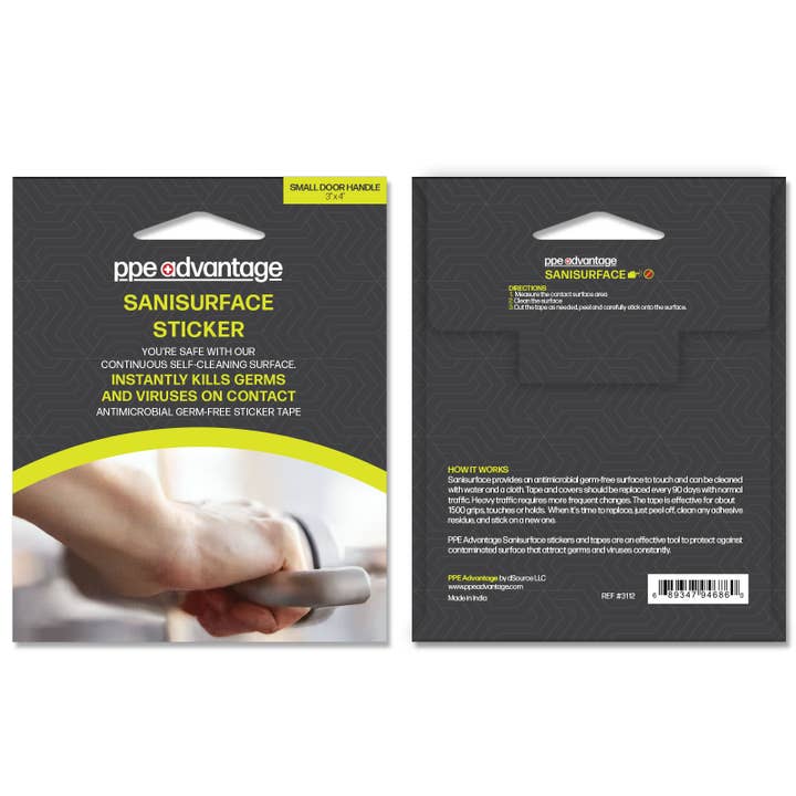 PPE Advantage - Wholesale Tape - Sanisurface® - Antimicrobial Germ Free Sticker Tape