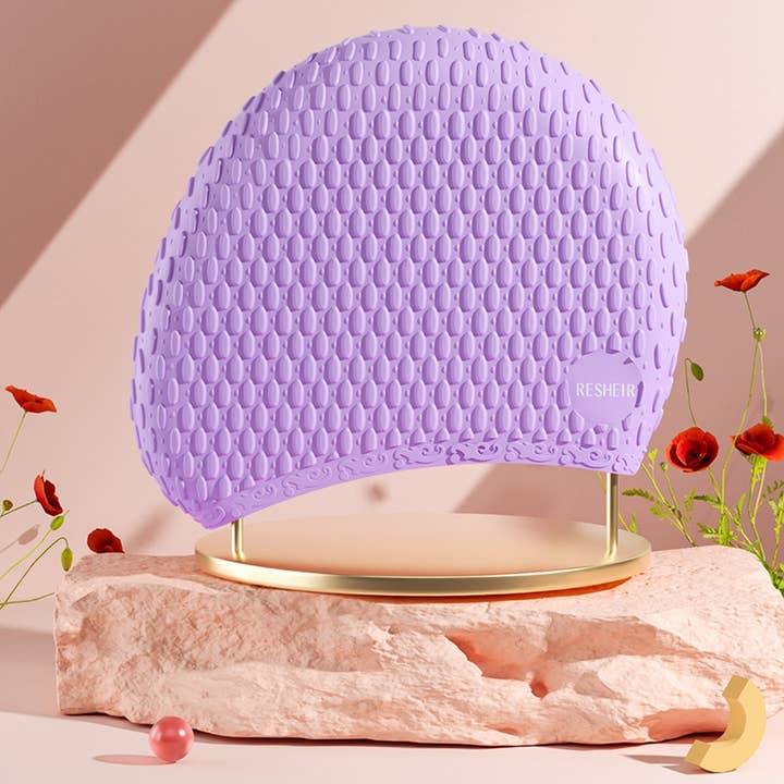 XL Silicone Bubble Swim Cap for Long Hair_CWMM6700 for wholesale by ACCITY