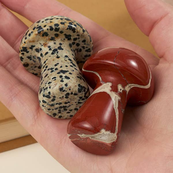 Large Carved Crystal Mushroom Assortment 🍄 for wholesale by GeoCentral