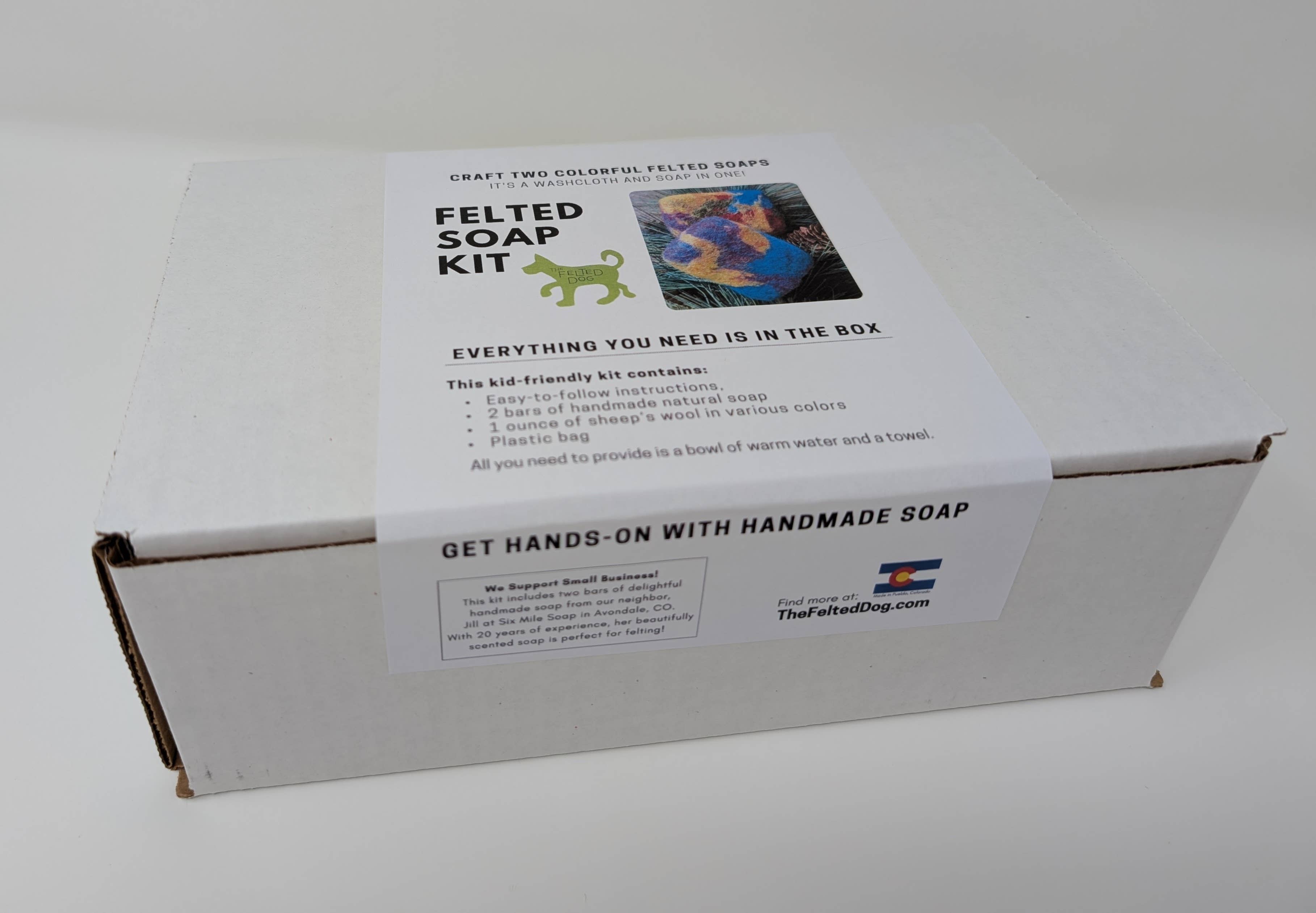 The Felted Dog - Wholesale DIY Craft Kit - Felted Soap DIY Kit2