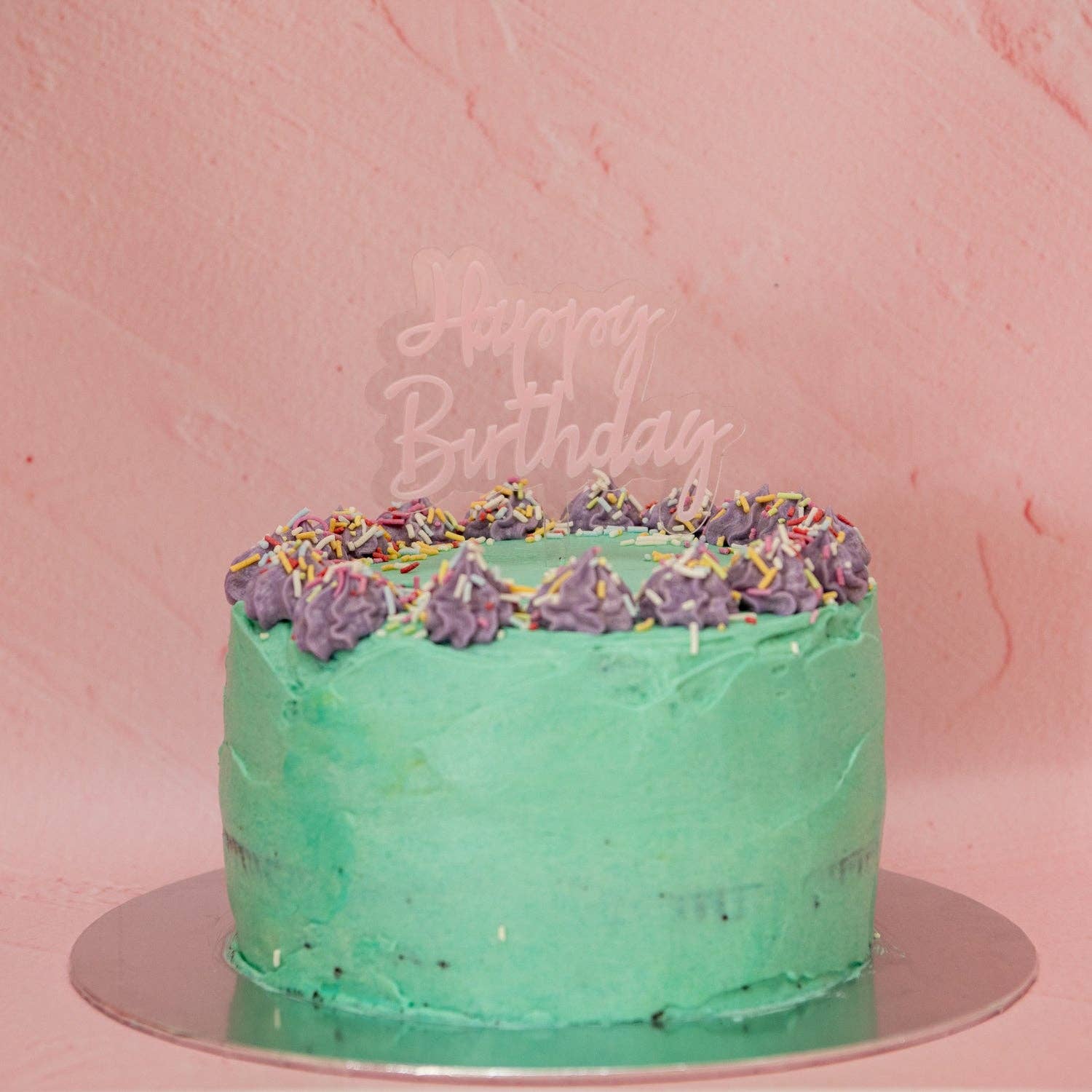 Oh It's Perfect - Vente Décoration pour cake/cupcake - Décor de gâteau « Happy Birthday » en acrylique superposé1