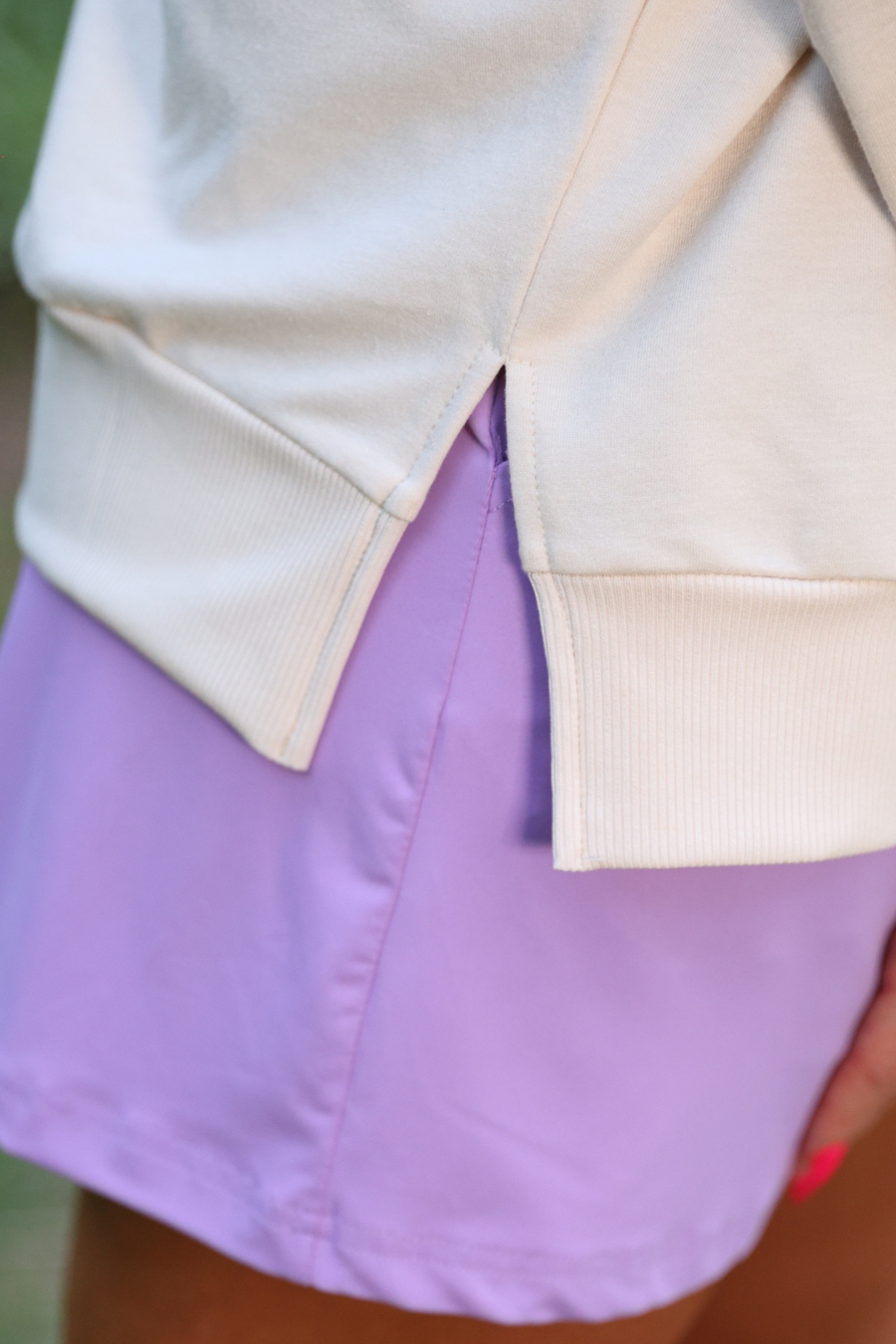 Taupe Happy Patch Pullover for wholesale on Faire9