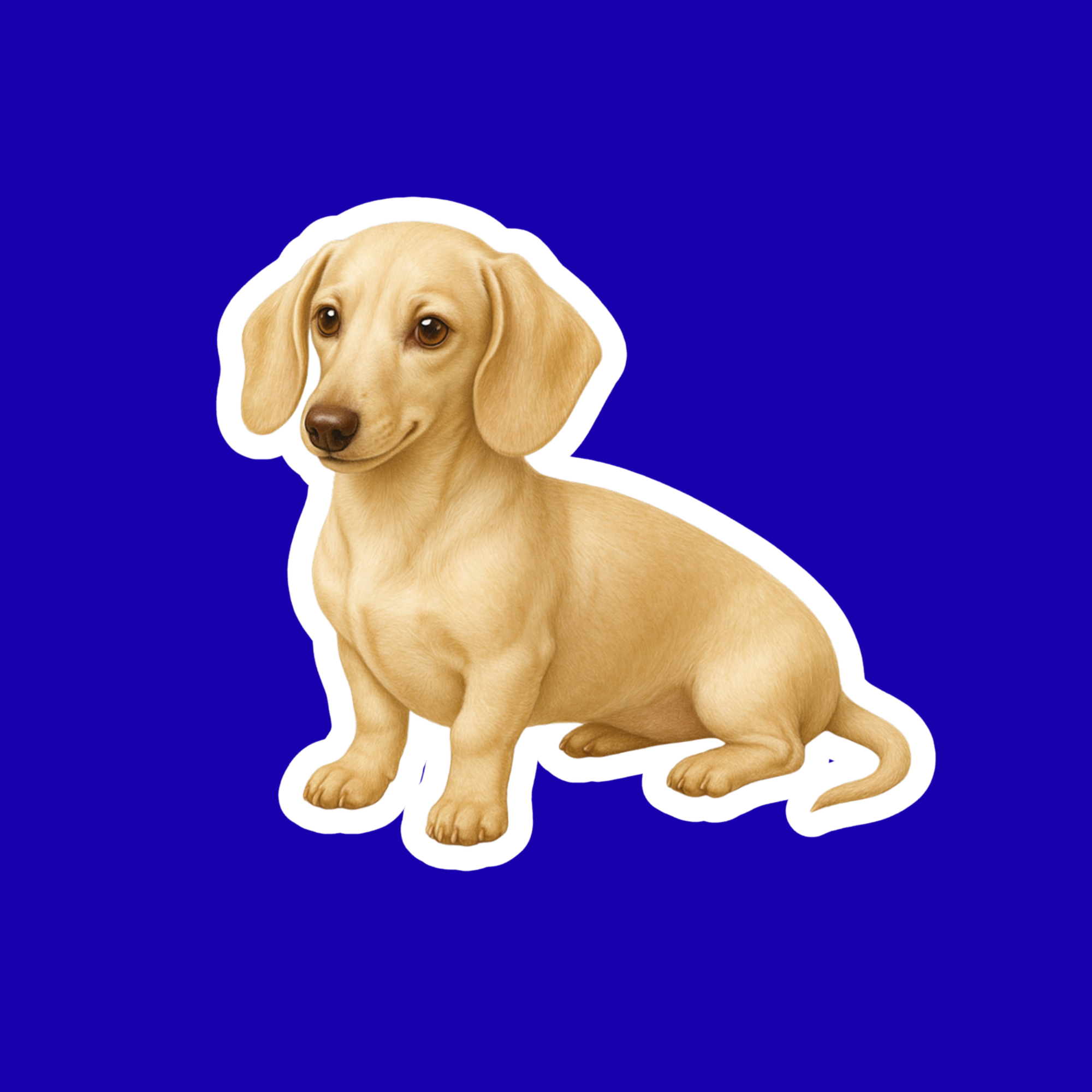 Designs by Mysh - Vente Autocollant - Autocollant Chien Teckel | Autocollant Vinyle Découpé Chien Saucisse Mignon | Autocollant Imperméable pour Ordinateur Portable, Bouteille d'Eau, Journal – Variations de Couleurs Multiples4