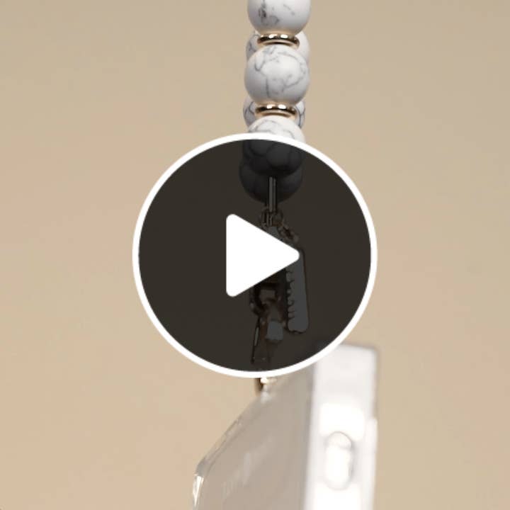 Beaded Marble Phone Wristlet for wholesale on Faire