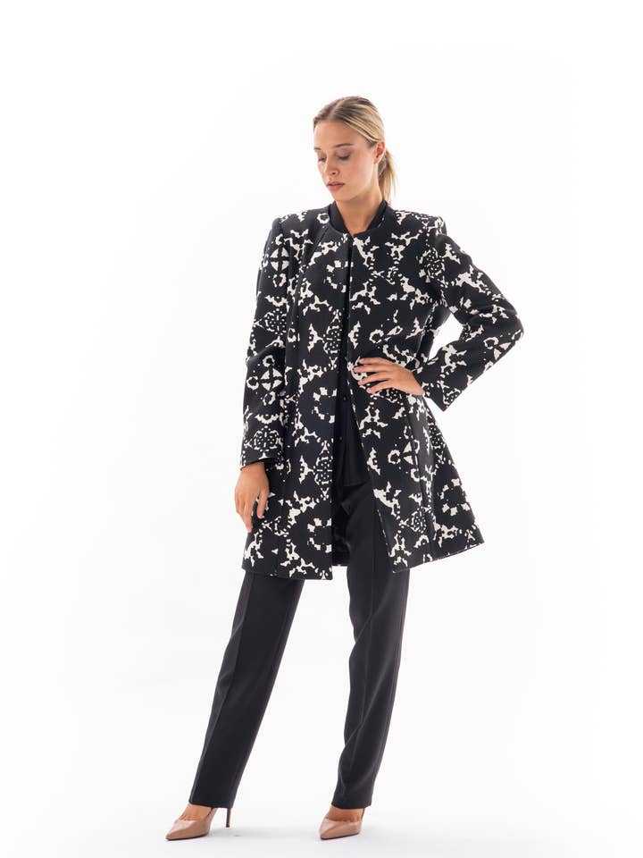 Long Mato Jacket Black for wholesale by VIDAL MODES