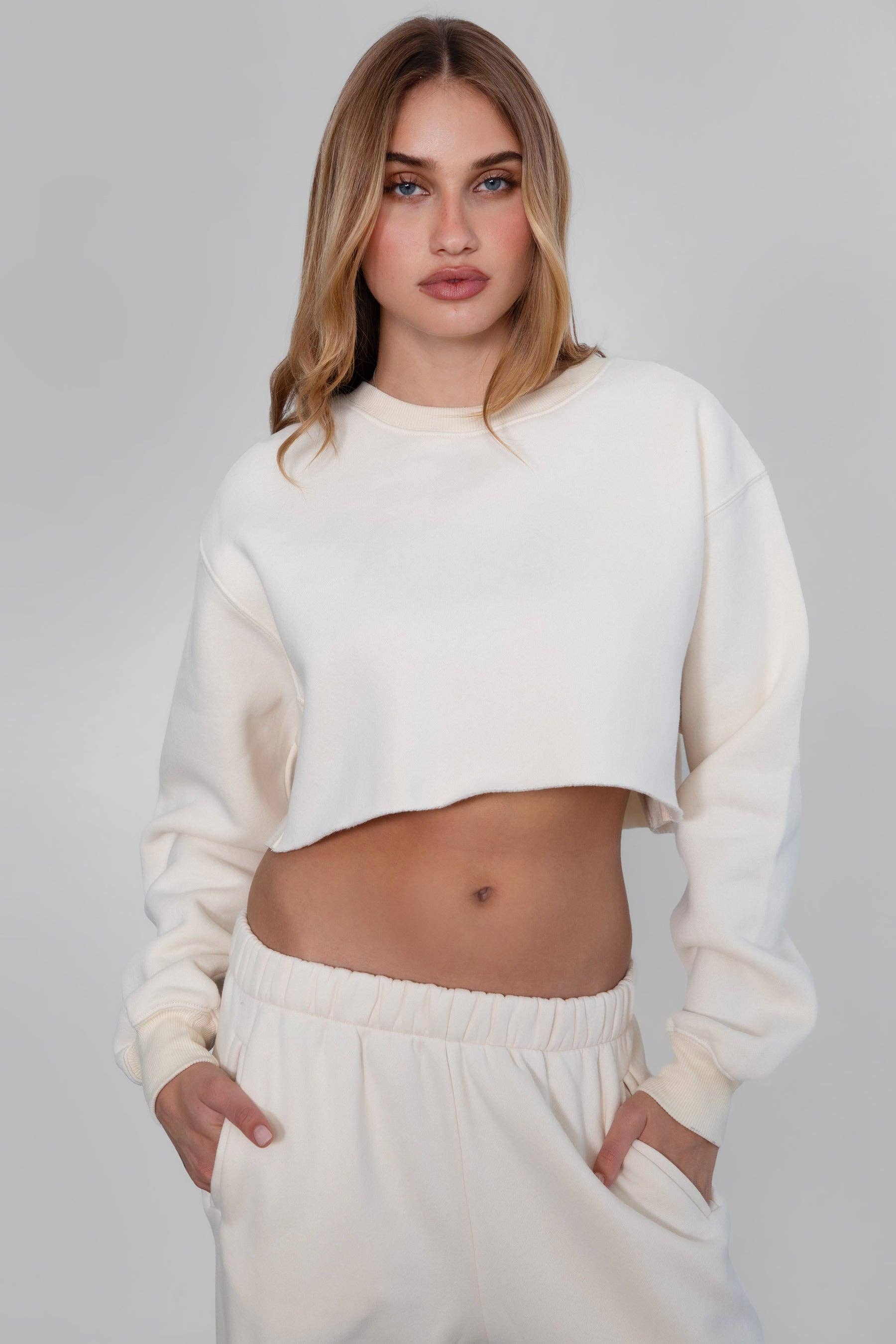 TICTOC - Venta al por mayor Sudadera - Mujer - Sudadera de felpa de lana MOMA con cuello redondo para estar en casa16