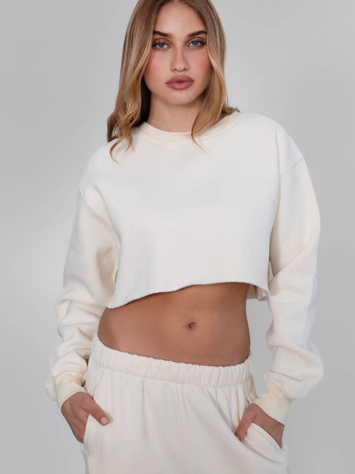 TICTOC - Wholesale Sweatshirt - Women's - MOMA Plush Fleece Lounge Crew Neck Pullover Sweatshirt25