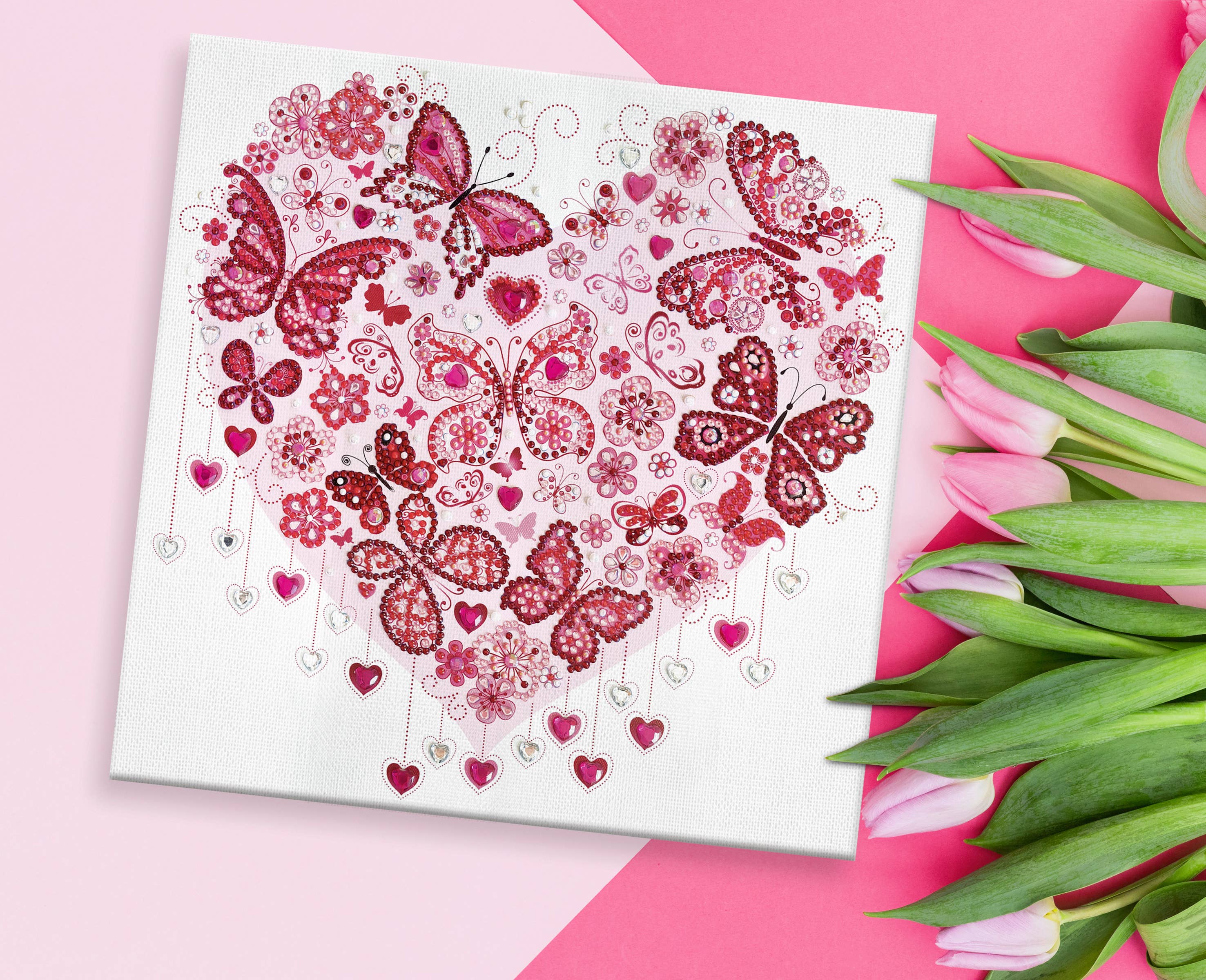 URSUS® / Buntpapierfabrik Ludwig Bähr GmbH & Co. KG – Engroshandel DIY-hobbysæt – Diamond Painting sæt ‘Diamond Mandala’ 10 (Hjerte)6