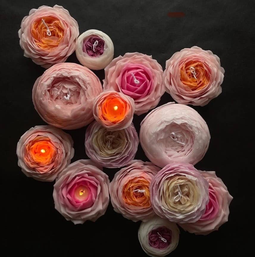 House of Shokunin - Wholesale Novelty Candle - Counter top decor, Gift Candle, Rose Candle, Rose Scented Candle, Wedding Candle, Party Candle, 7