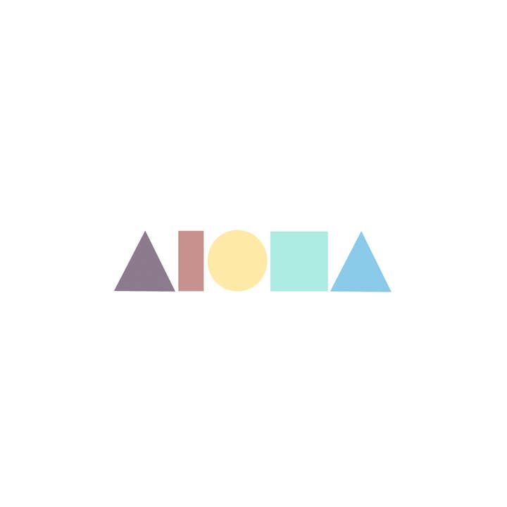 PASTEL PARADISE Aloha Vormen Decal voor wholesale door Soley Aloha