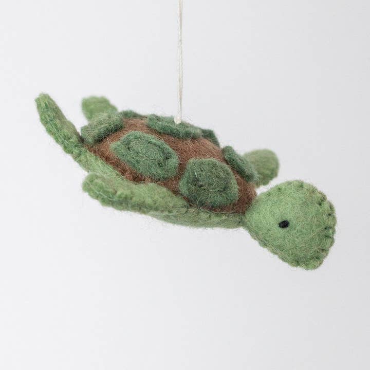 Nivas - Wholesale Ornament - Christmas Turtle Ornament - Handmade Coastal Christmas Gift 2