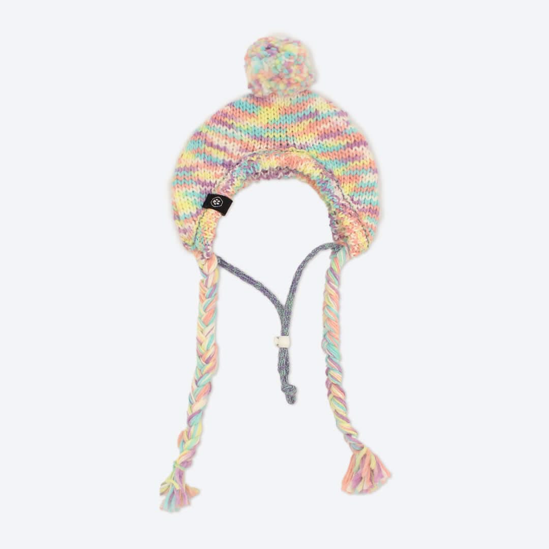 Spark Paws - Wholesale Pet Hat - Dog - Knit Pom Pom Dog Beanie Hat - Pastel Icing1