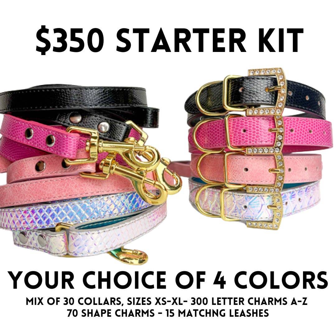 House of FurBaby - Wholesale Pet Collar - Cat/Dog - DIY Pet Collar Bar Starter Pack - Gold - 280 Pieces23