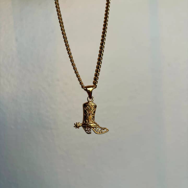 Cowboy Boot Necklace for wholesale by B Jewels By Brit