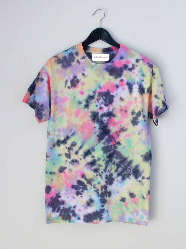 Dia De Los Muertos Inspired Tie Dye Tee for wholesale by Sugar Spill