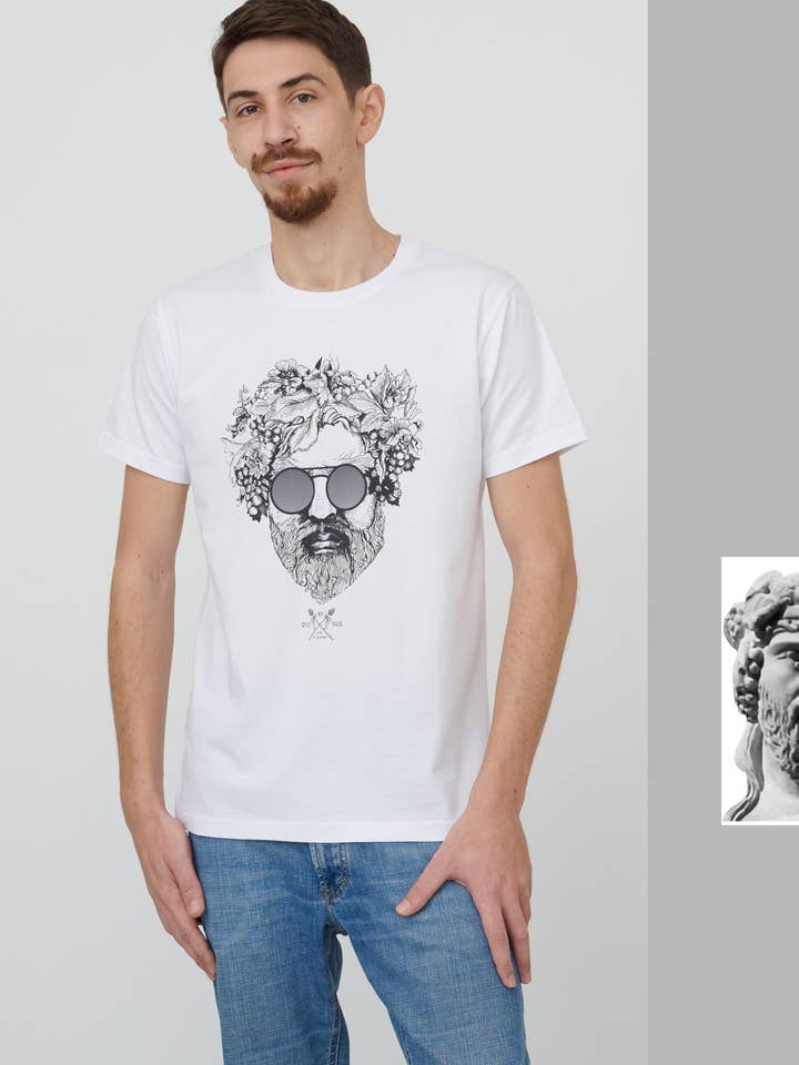T-SHIRT DIONYSUS WHITE for wholesale by inspira
