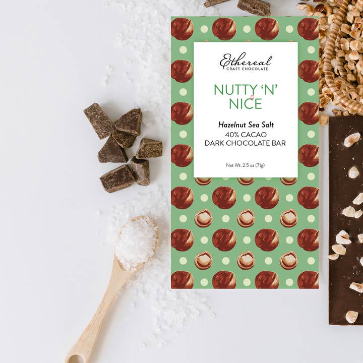 Ethereal Confections - Wholesale Chocolate Bar - Chocolate Bars - Nutty ’N’ Nice (each)