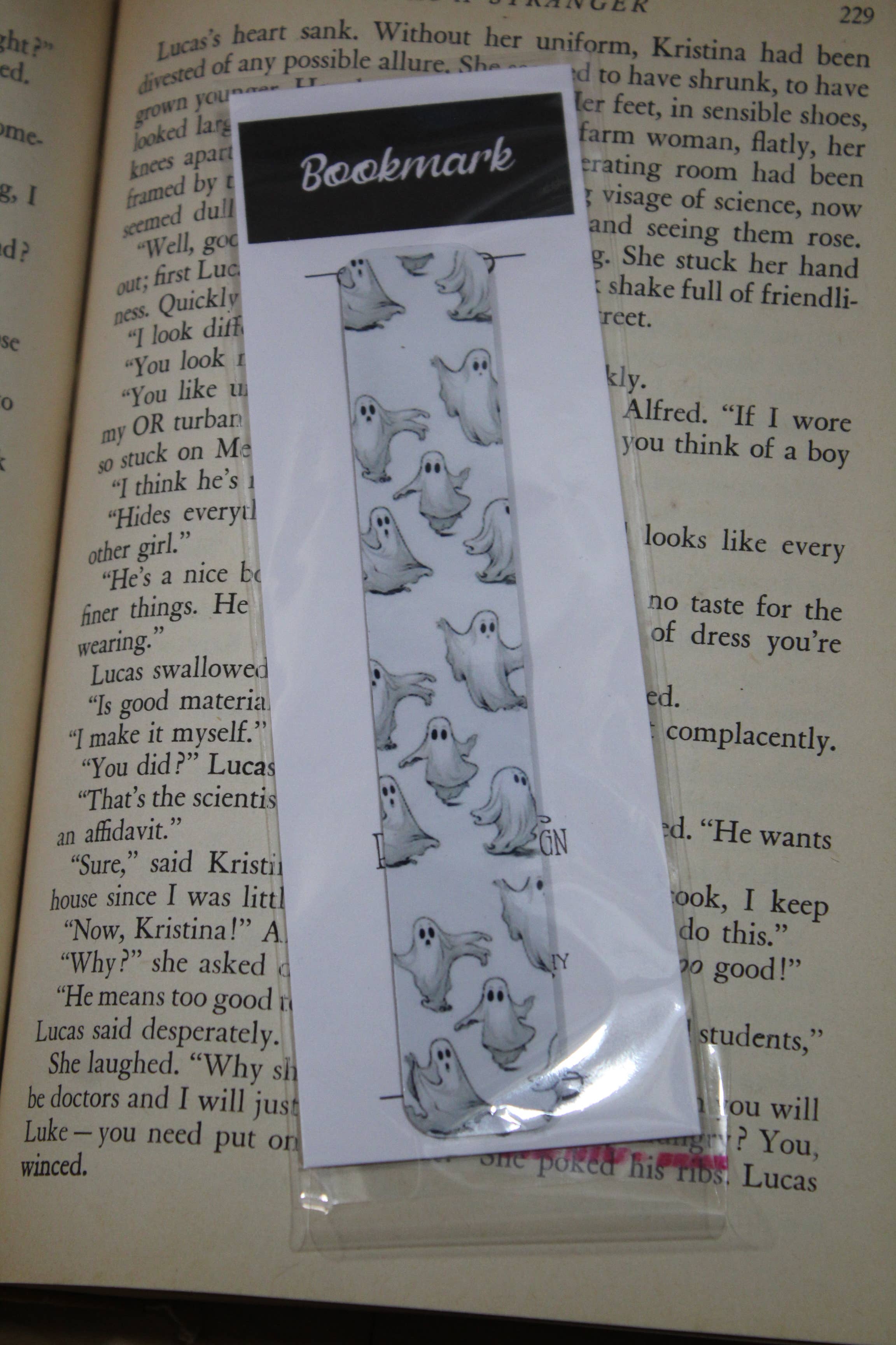 Raven Design – Engroshandel Bogmærke – Sød spøgelsesdans//Magnet Fold Bogmærke 3