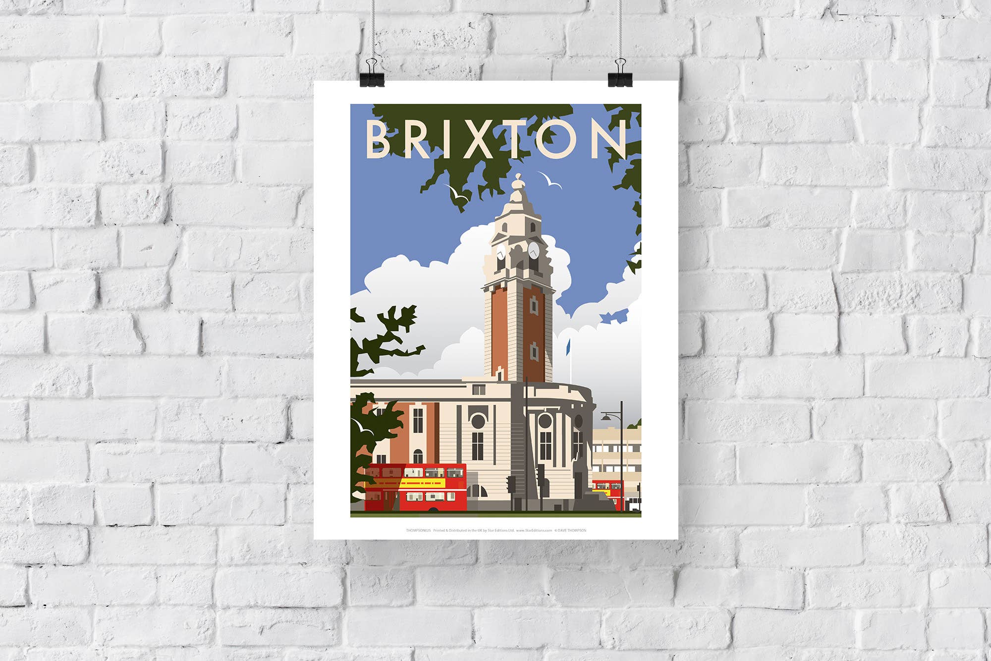 Star Editions - Wholesale Art Print - Brixton By Artist Dave Thompson - 11X14” Premium Art Print2