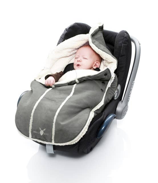 Hippychick International - Venta al por mayor Accesorio para cochecito - Bebés - Saco para cochecito de recién nacido Wallaboo Gris2