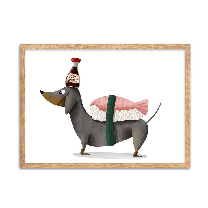 Meet Wilma - Wholesale Art Print - Art Print "Sausage Sushi""0